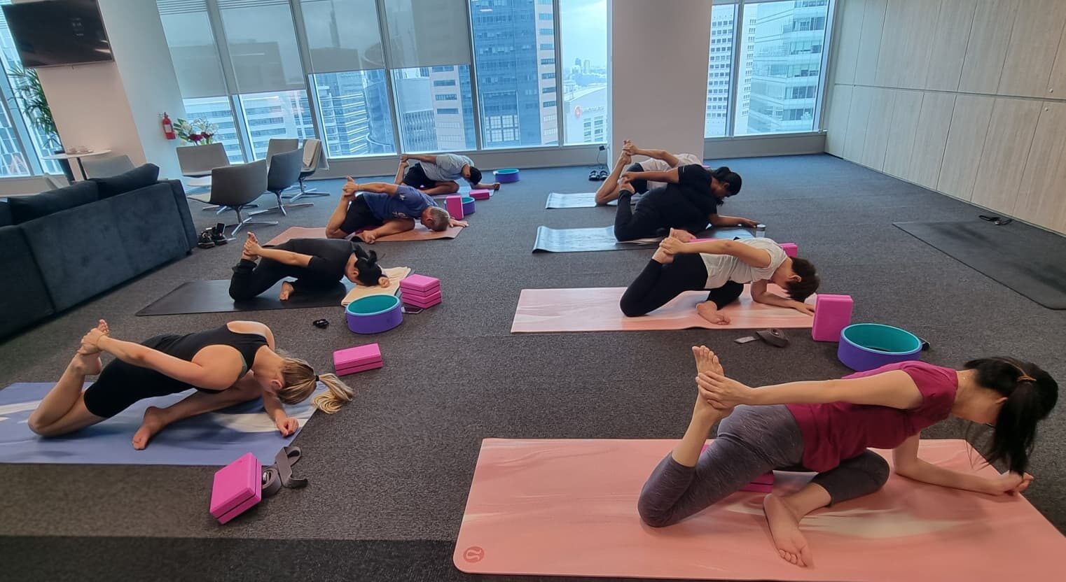 Why More Companies in Singapore Are Bringing Yoga Into the Workplace